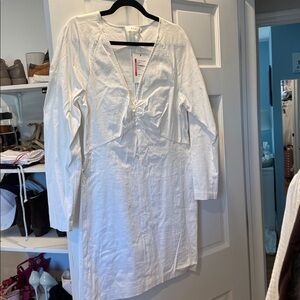 A.L.C. Ivory V-Neck Dress